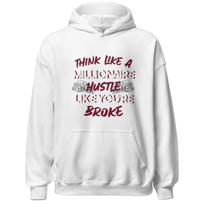 High White Team Red 1s Hoodie Match Hustle Millionaire - NastyJamz