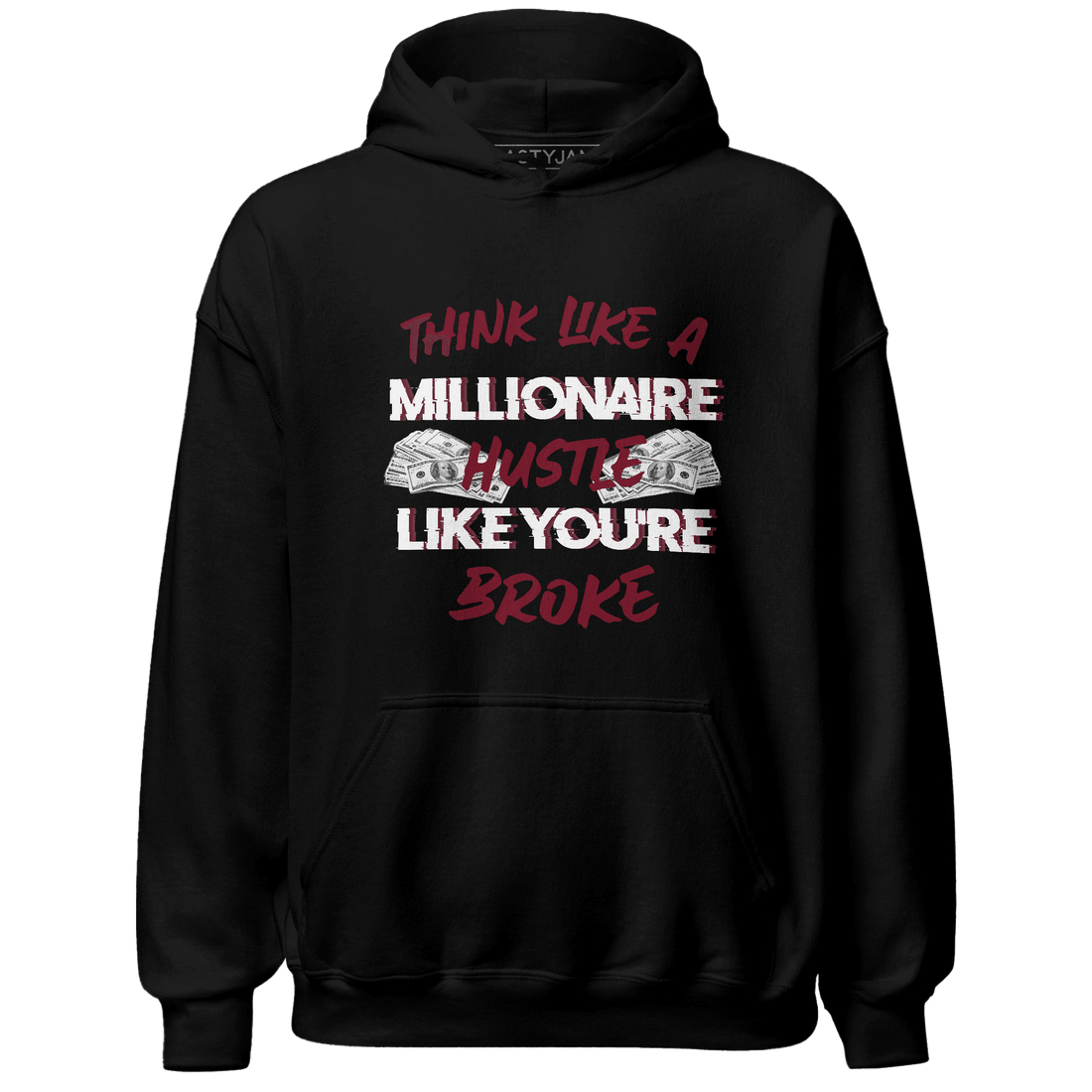High White Team Red 1s Hoodie Match Hustle Millionaire - NastyJamz