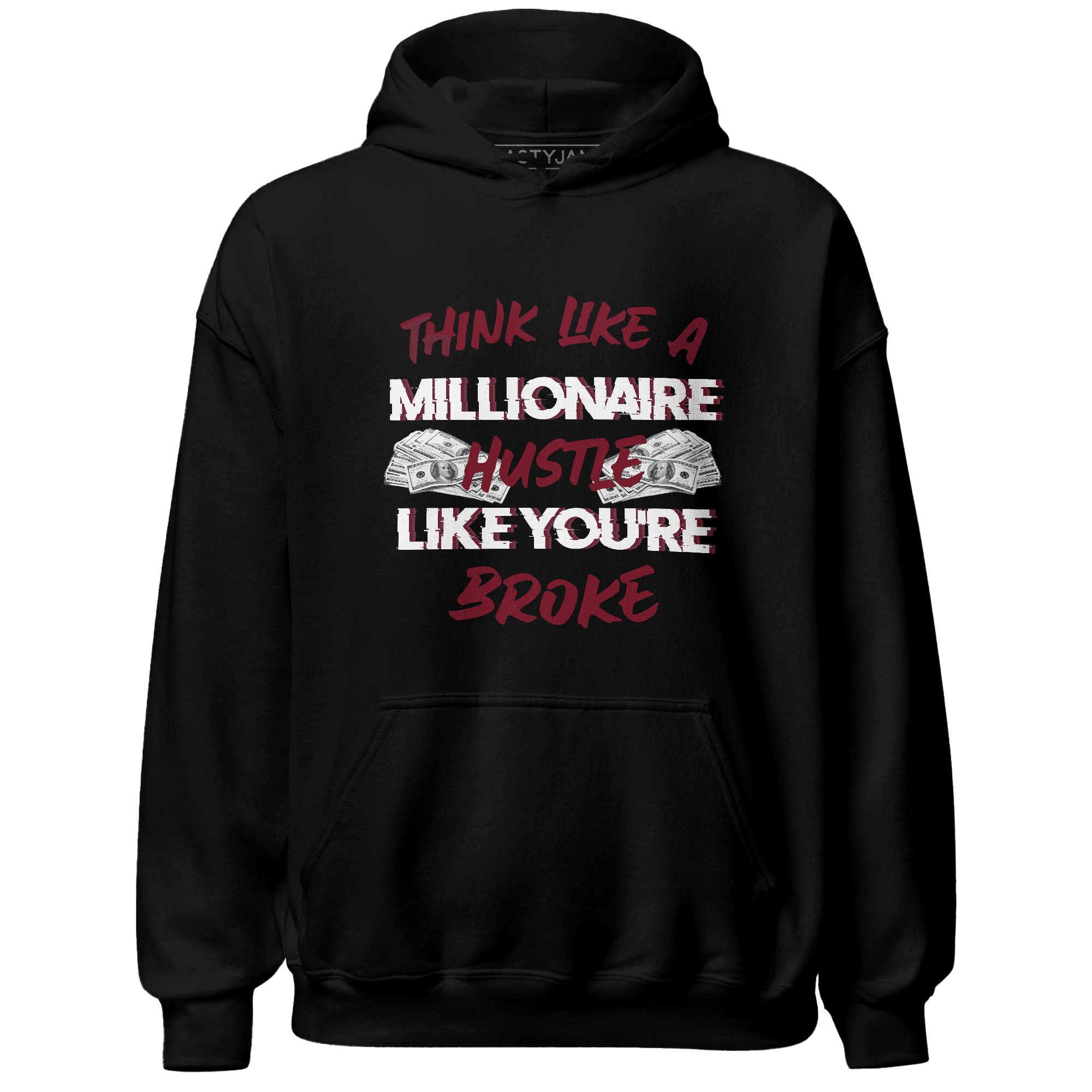 High White Team Red 1s Hoodie Match Hustle Millionaire - NastyJamz