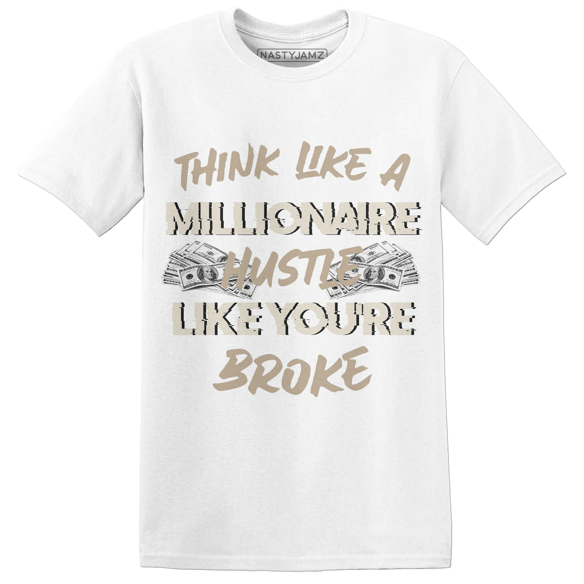 Latte 1s T Shirt Match Hustle Millionaire - NastyJamz