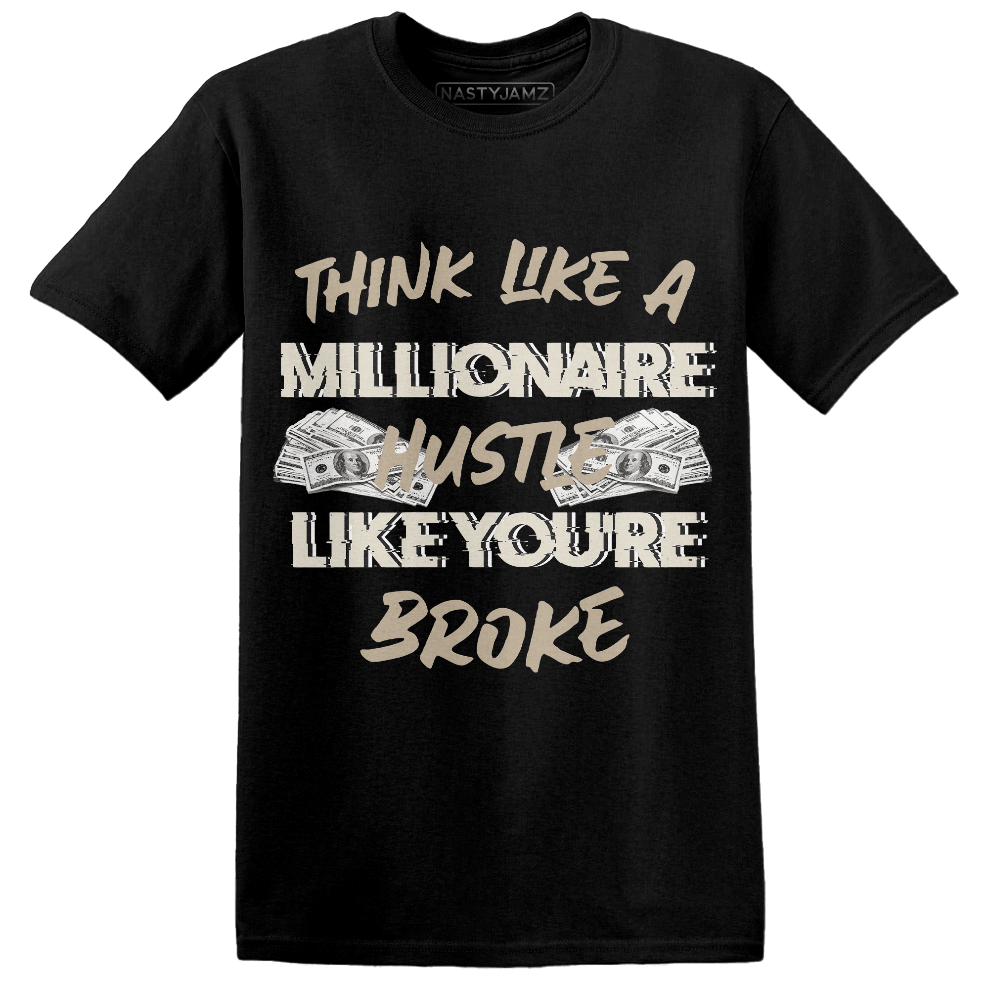 Latte 1s T Shirt Match Hustle Millionaire - NastyJamz