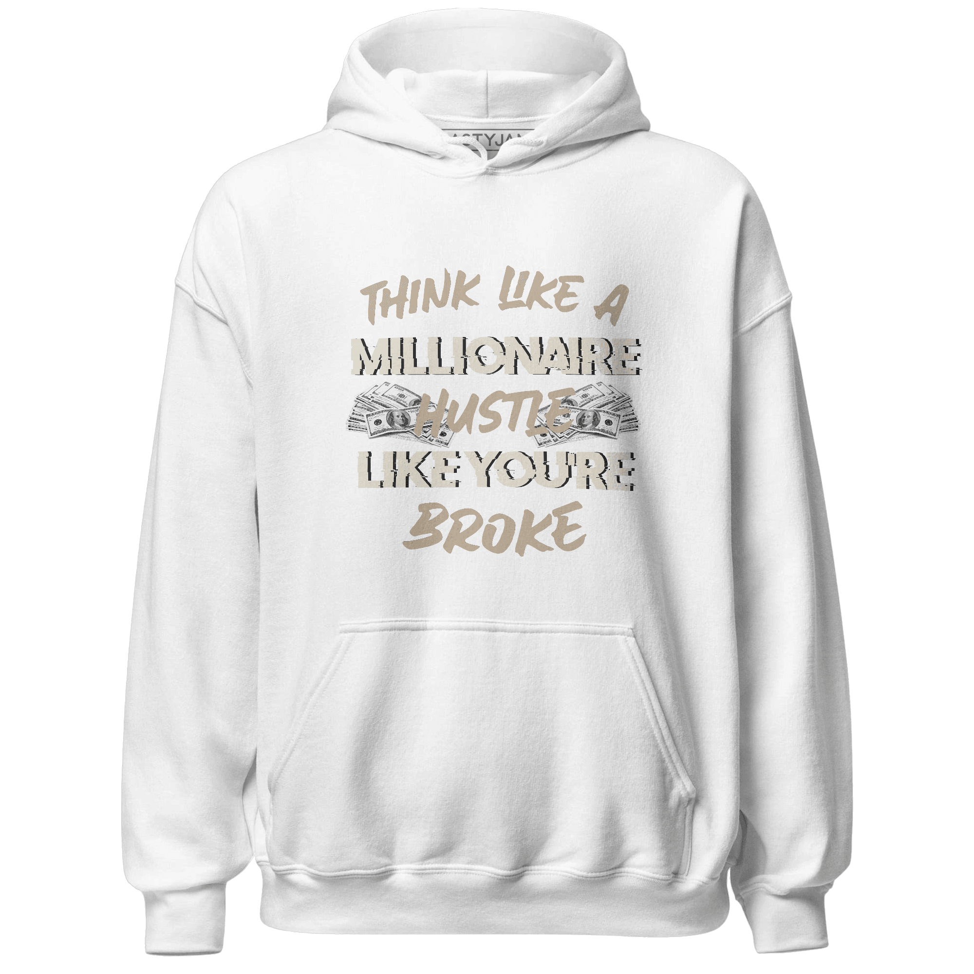 Latte 1s Hoodie Match Hustle Millionaire - NastyJamz