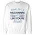 Mid Diffused Blue Grey 1s Sweatshirt Match Hustle Millionaire - NastyJamz