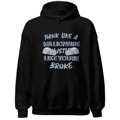 Mid Diffused Blue Grey 1s Hoodie Match Hustle Millionaire - NastyJamz