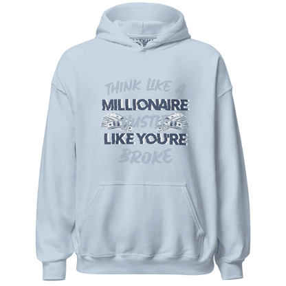 Mid Diffused Blue Grey 1s Hoodie Match Hustle Millionaire - NastyJamz