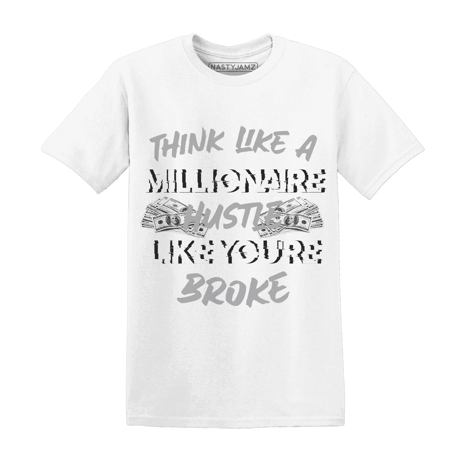 Wolf-Grey-1s-T-Shirt-Match-Hustle-Millionaire