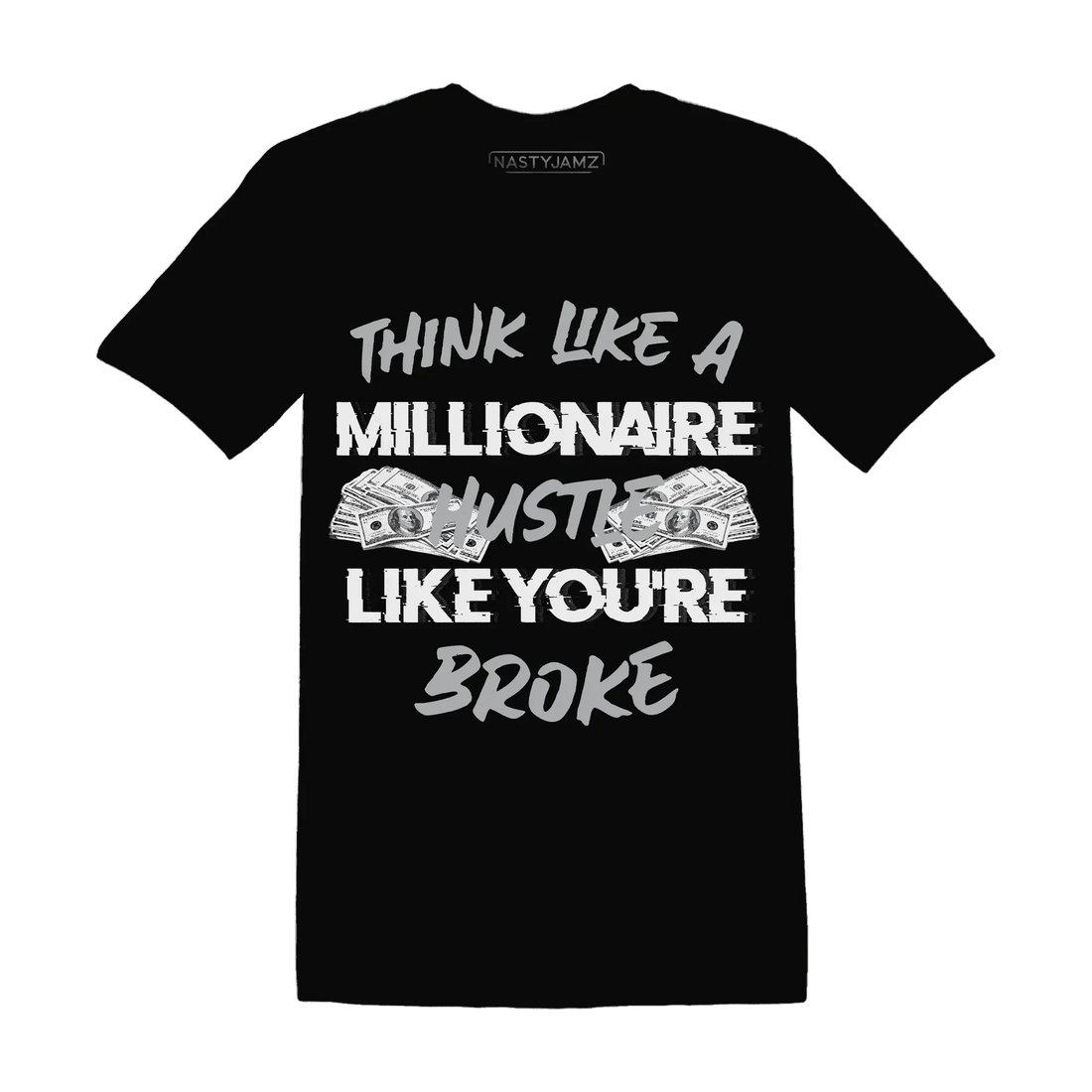 Wolf-Grey-1s-T-Shirt-Match-Hustle-Millionaire