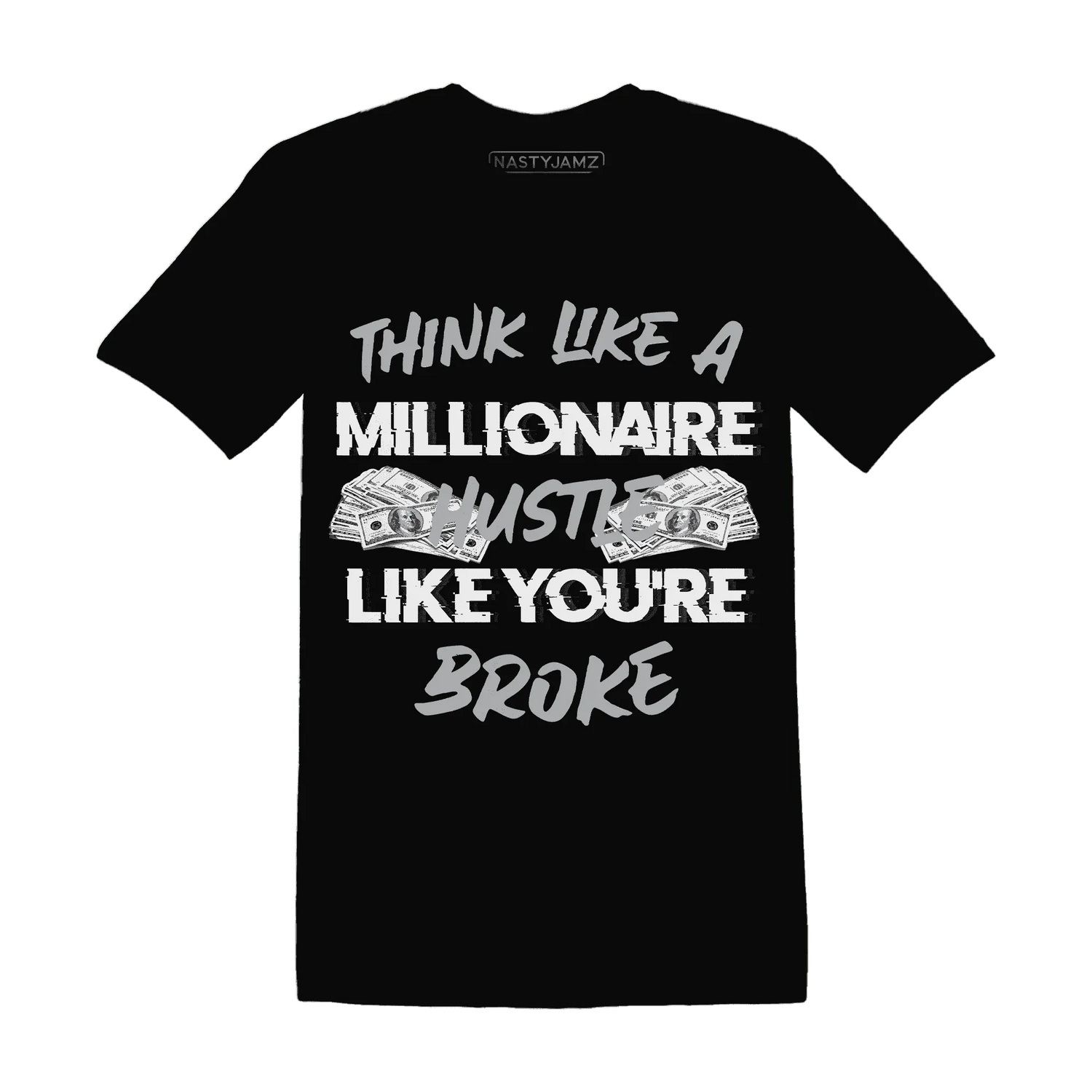 Wolf-Grey-1s-T-Shirt-Match-Hustle-Millionaire