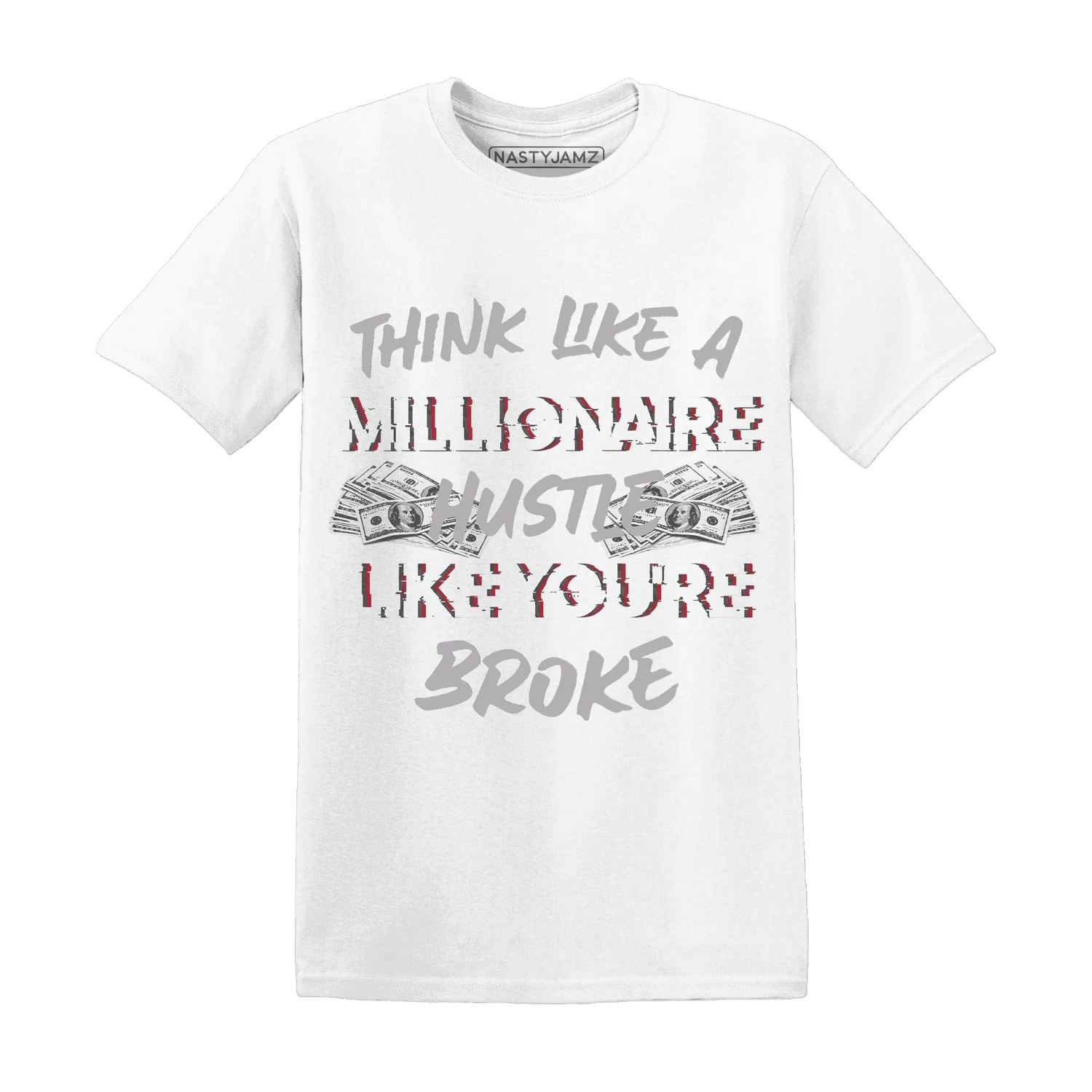Cement-Grey-3s-T-Shirt-Match-Hustle-Millionaire