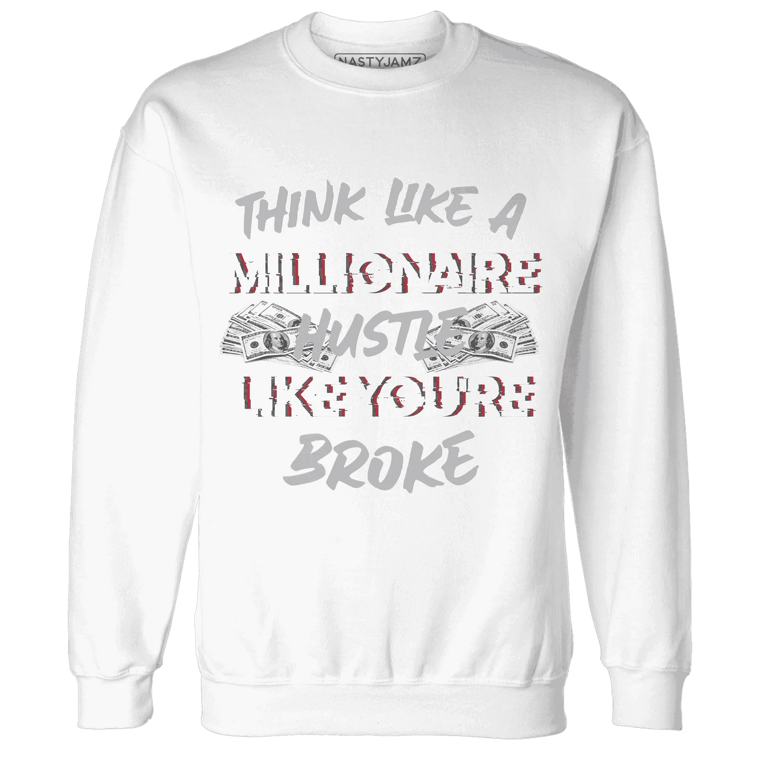 Cement-Grey-3s-Sweatshirt-Match-Hustle-Millionaire