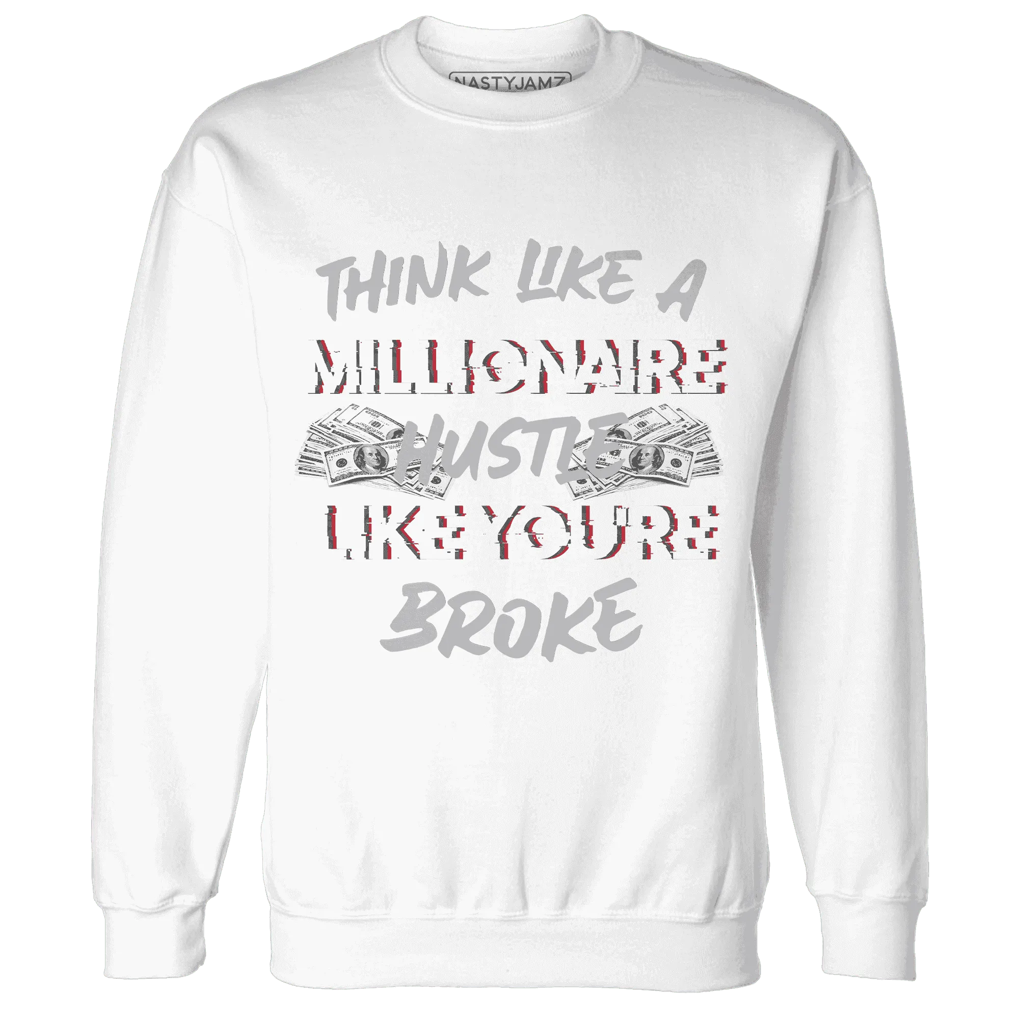 Cement-Grey-3s-Sweatshirt-Match-Hustle-Millionaire