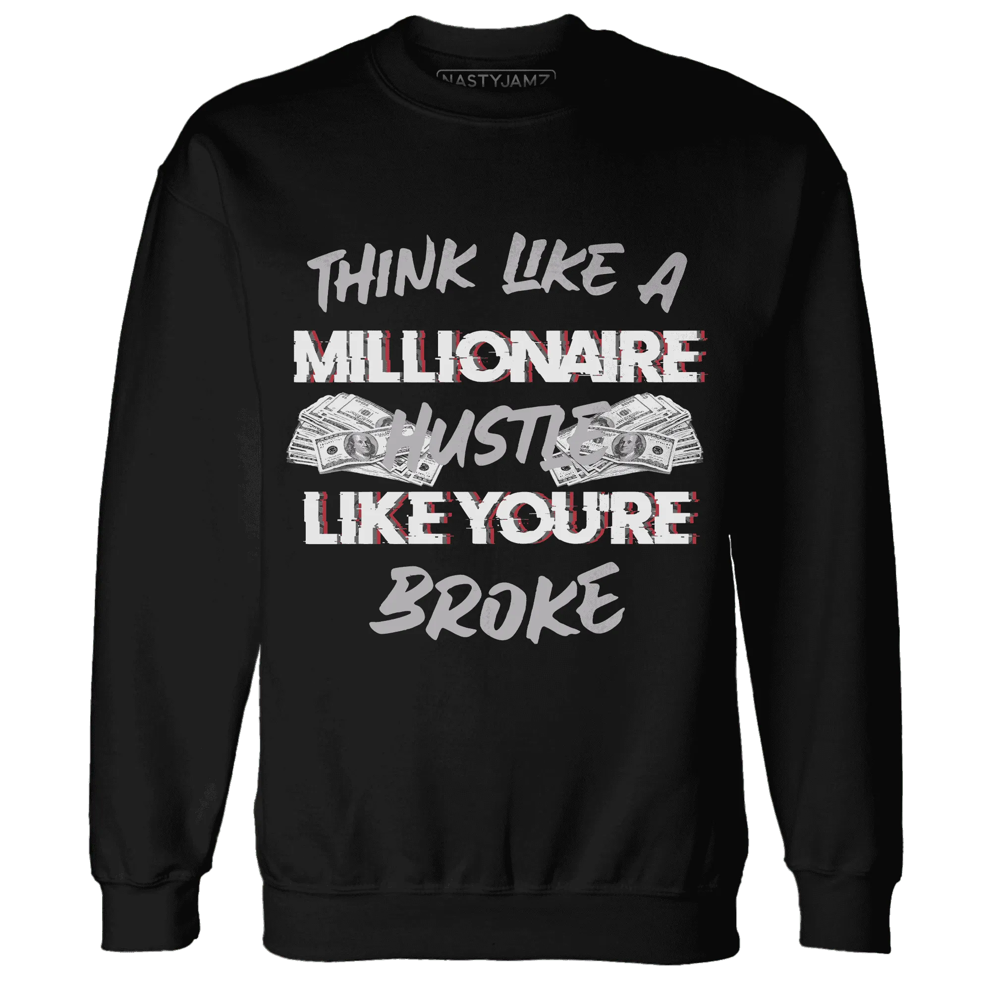 Cement-Grey-3s-Sweatshirt-Match-Hustle-Millionaire