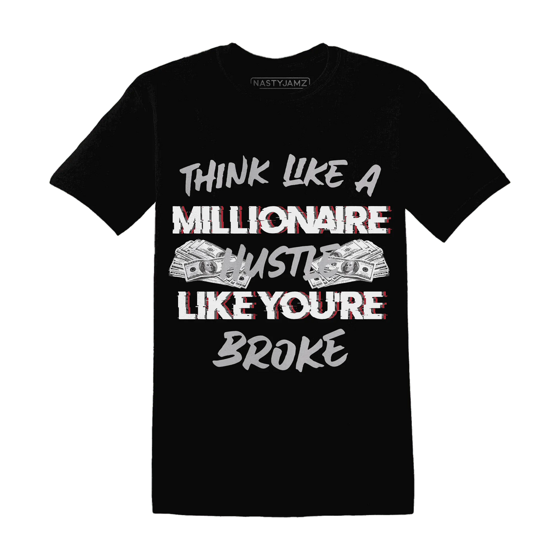 Cement-Grey-3s-T-Shirt-Match-Hustle-Millionaire