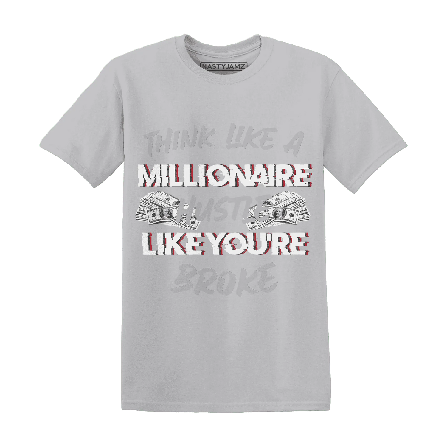 Cement-Grey-3s-T-Shirt-Match-Hustle-Millionaire