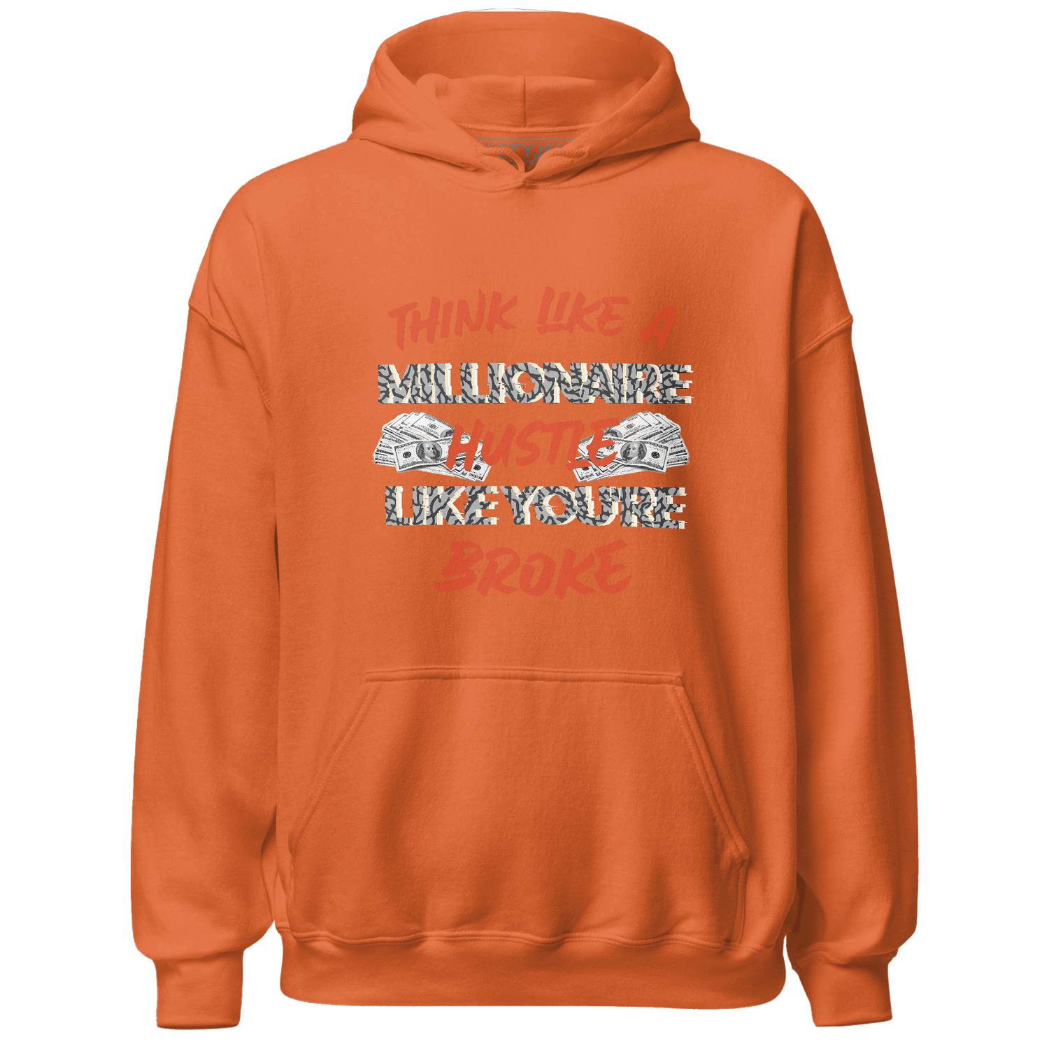 Georgia Peach 3s Hoodie Match Hustle Millionaire - NastyJamz