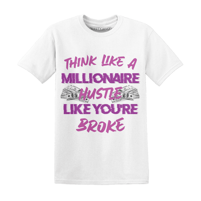 GS Hyper Violet 4s T Shirt Match Hustle Millionaire - NastyJamz