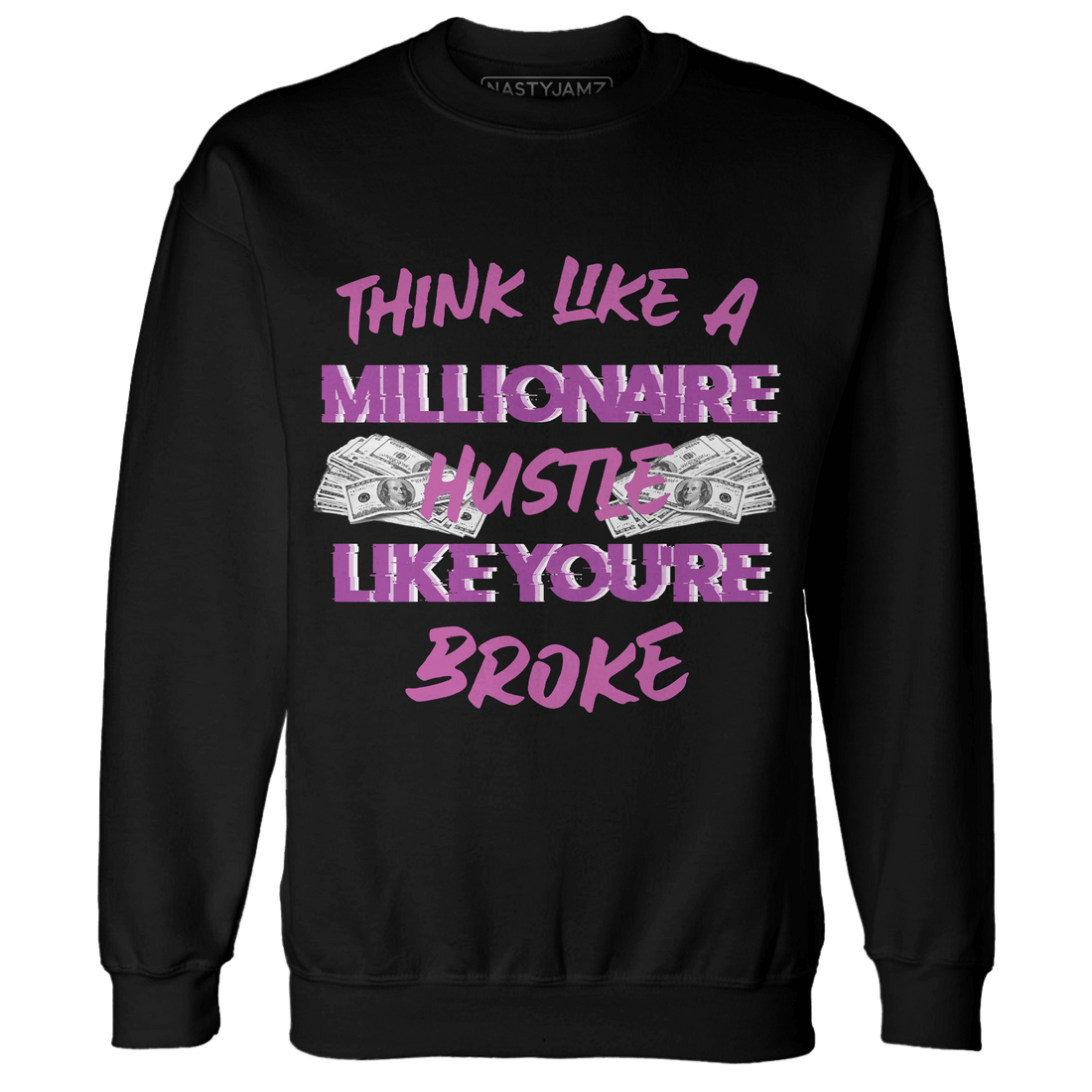 GS Hyper Violet 4s Sweatshirt Match Hustle Millionaire - NastyJamz