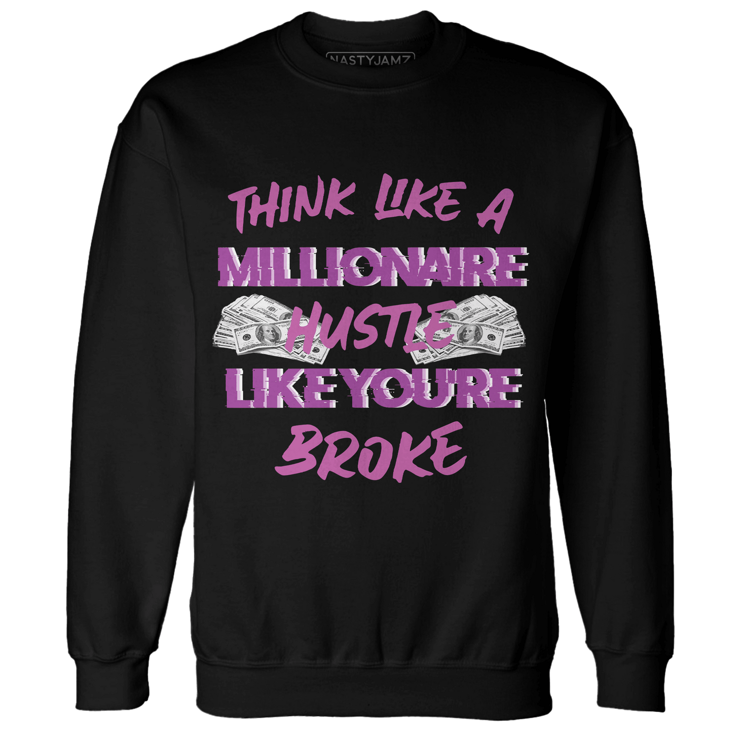 GS Hyper Violet 4s Sweatshirt Match Hustle Millionaire - NastyJamz