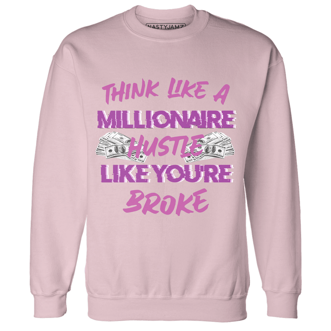 GS Hyper Violet 4s Sweatshirt Match Hustle Millionaire - NastyJamz