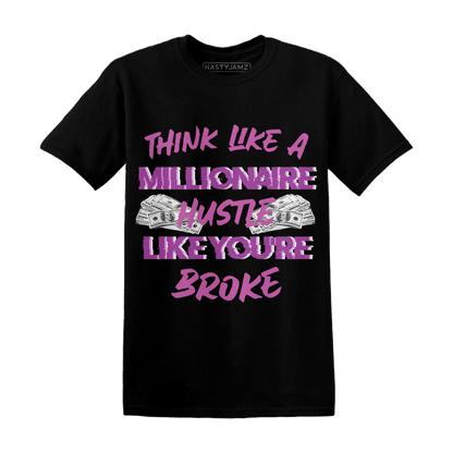 GS Hyper Violet 4s T Shirt Match Hustle Millionaire - NastyJamz
