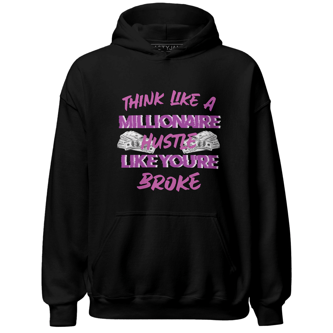 GS Hyper Violet 4s Hoodie Match Hustle Millionaire - NastyJamz