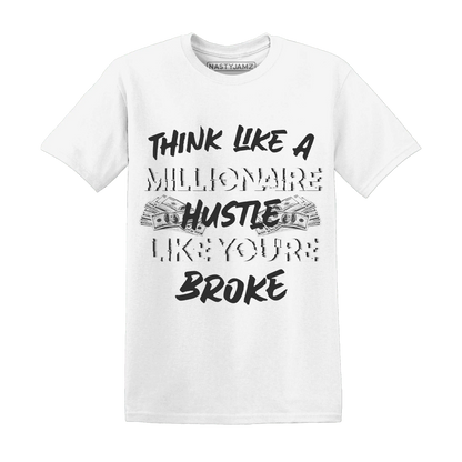 White-Thunder-4s-T-Shirt-Match-Hustle-Millionaire
