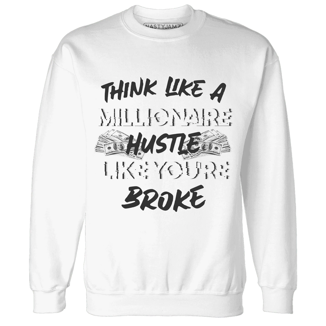 White-Thunder-4s-Sweatshirt-Match-Hustle-Millionaire