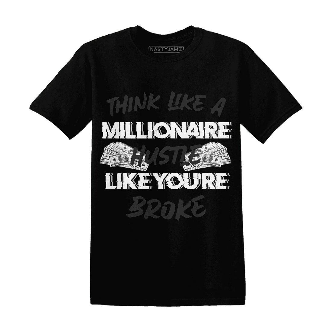 White-Thunder-4s-T-Shirt-Match-Hustle-Millionaire