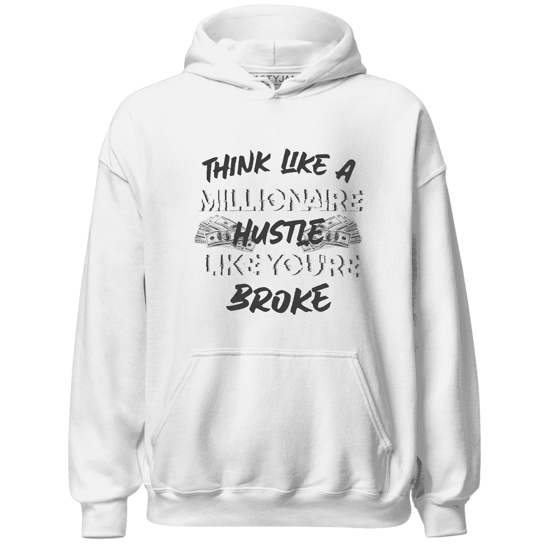 White-Thunder-4s-Hoodie-Match-Hustle-Millionaire