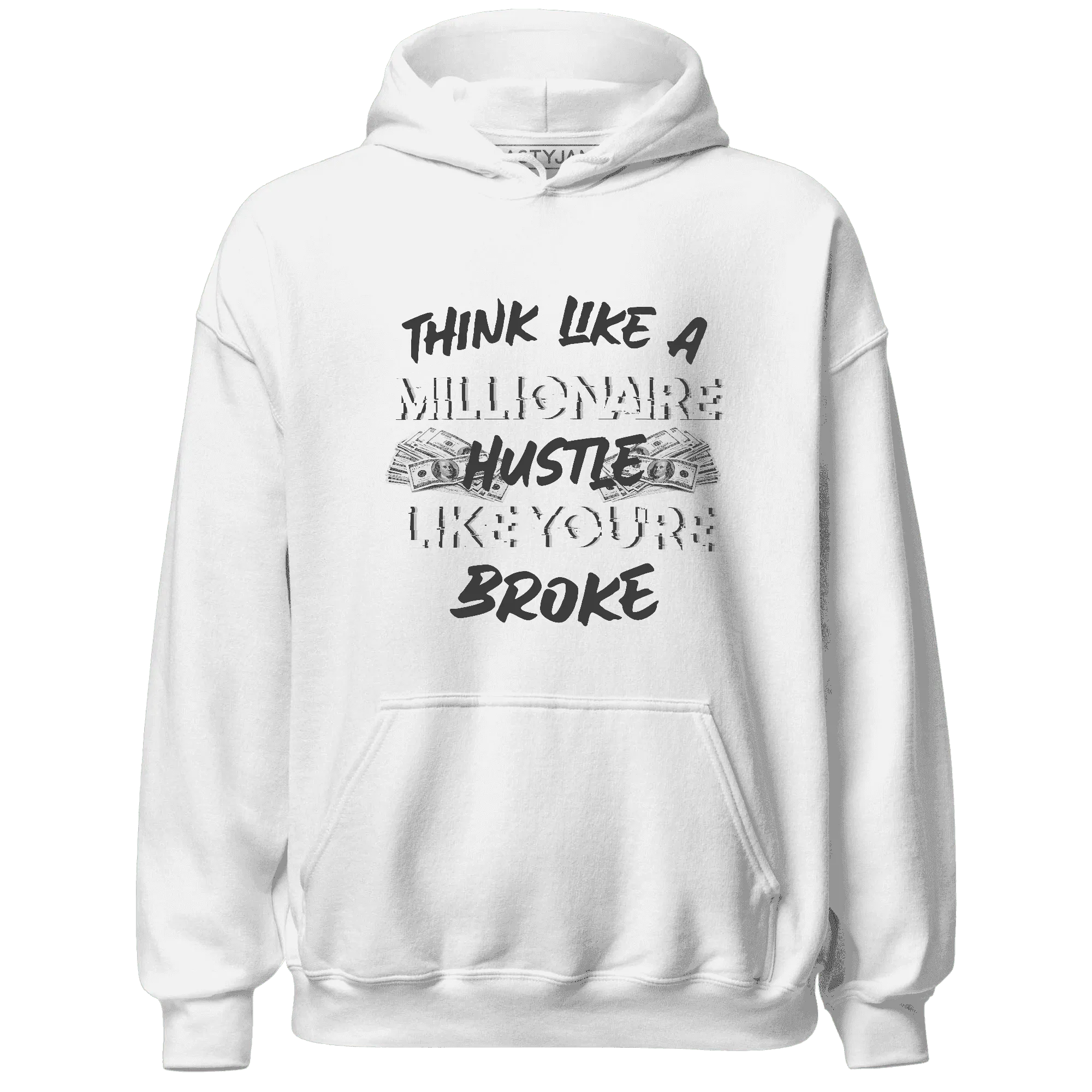 White-Thunder-4s-Hoodie-Match-Hustle-Millionaire