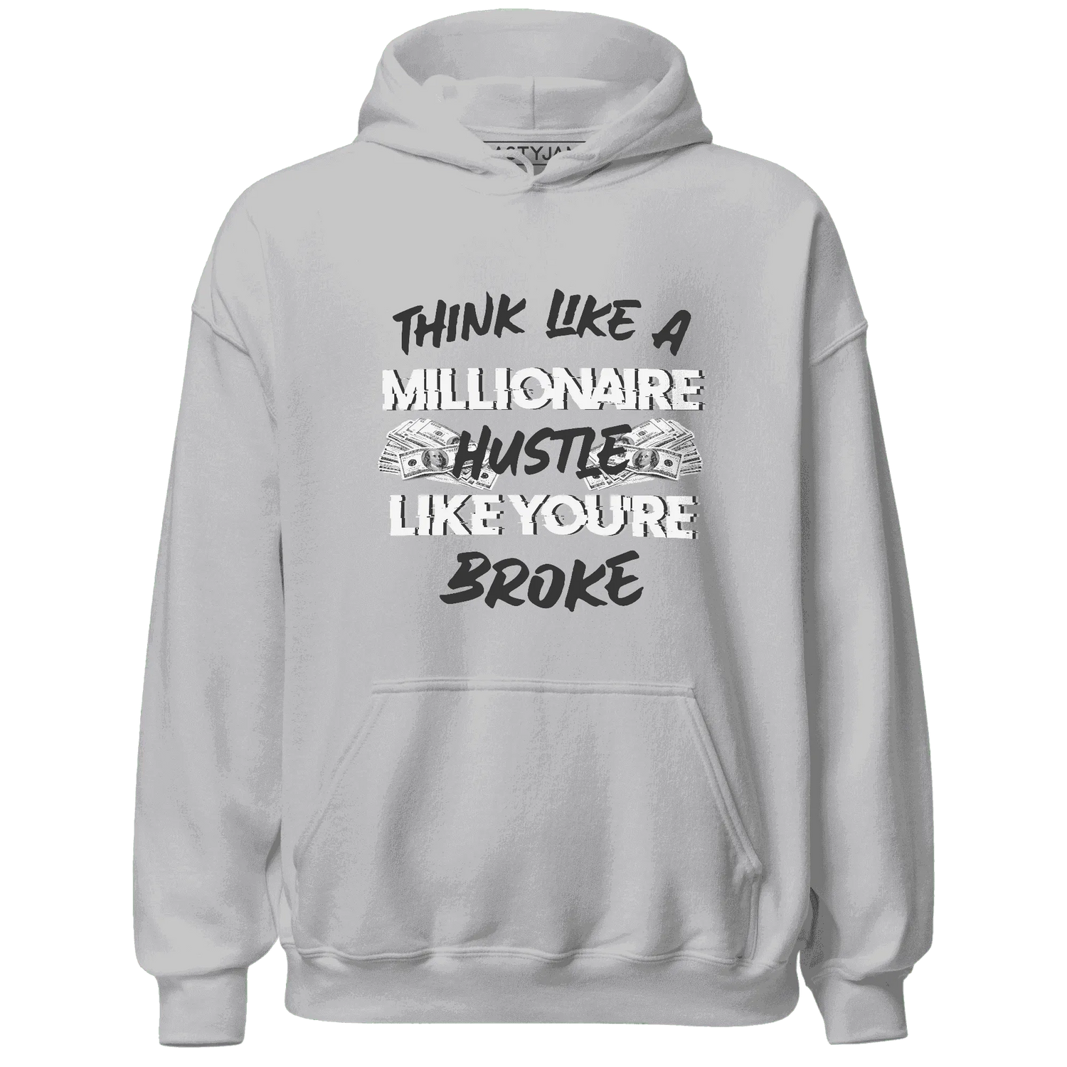White-Thunder-4s-Hoodie-Match-Hustle-Millionaire