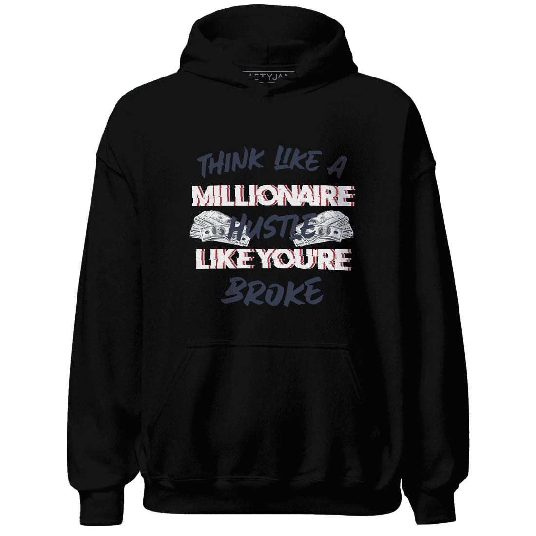 White-Navy-6s-Hoodie-Match-Hustle-Millionaire