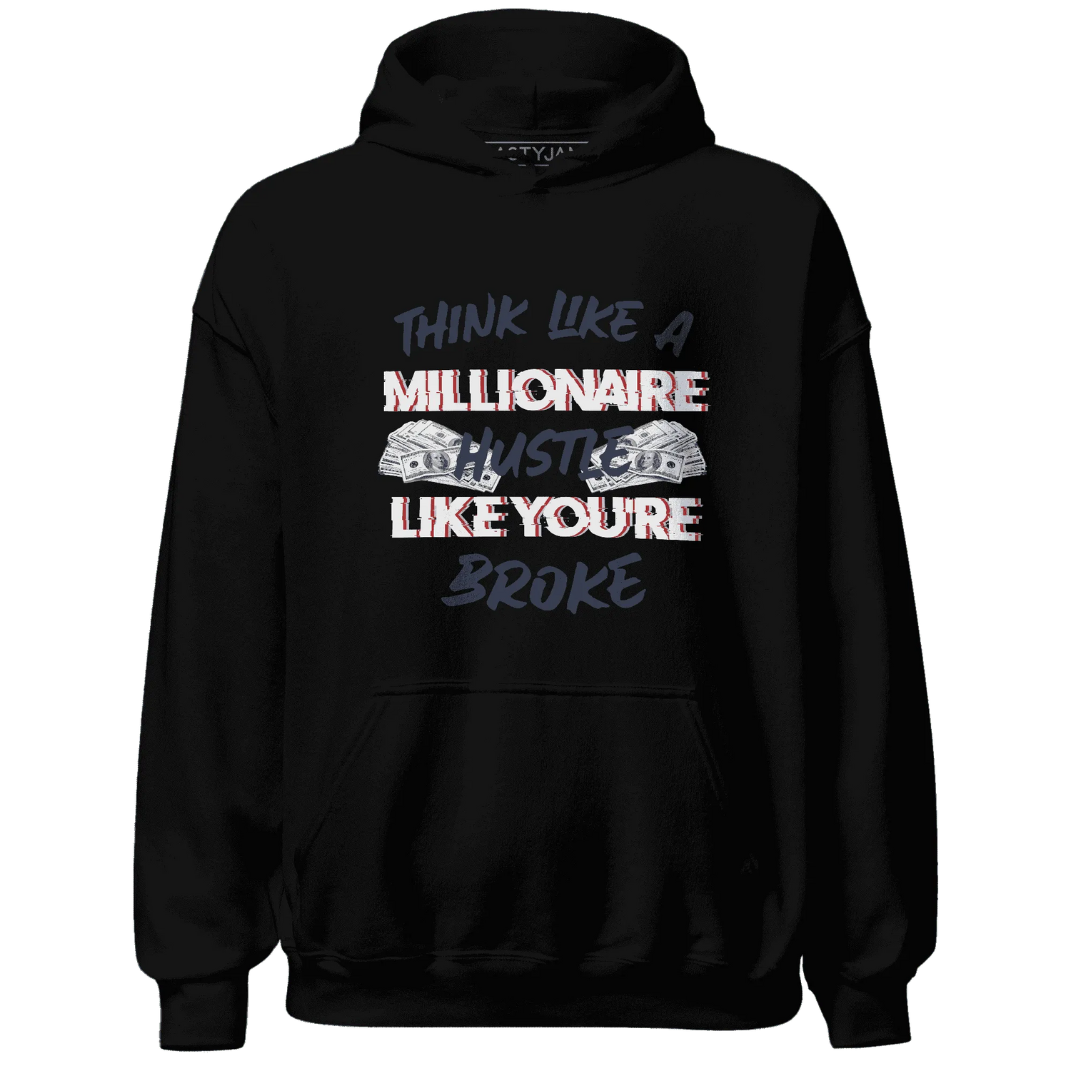 White-Navy-6s-Hoodie-Match-Hustle-Millionaire