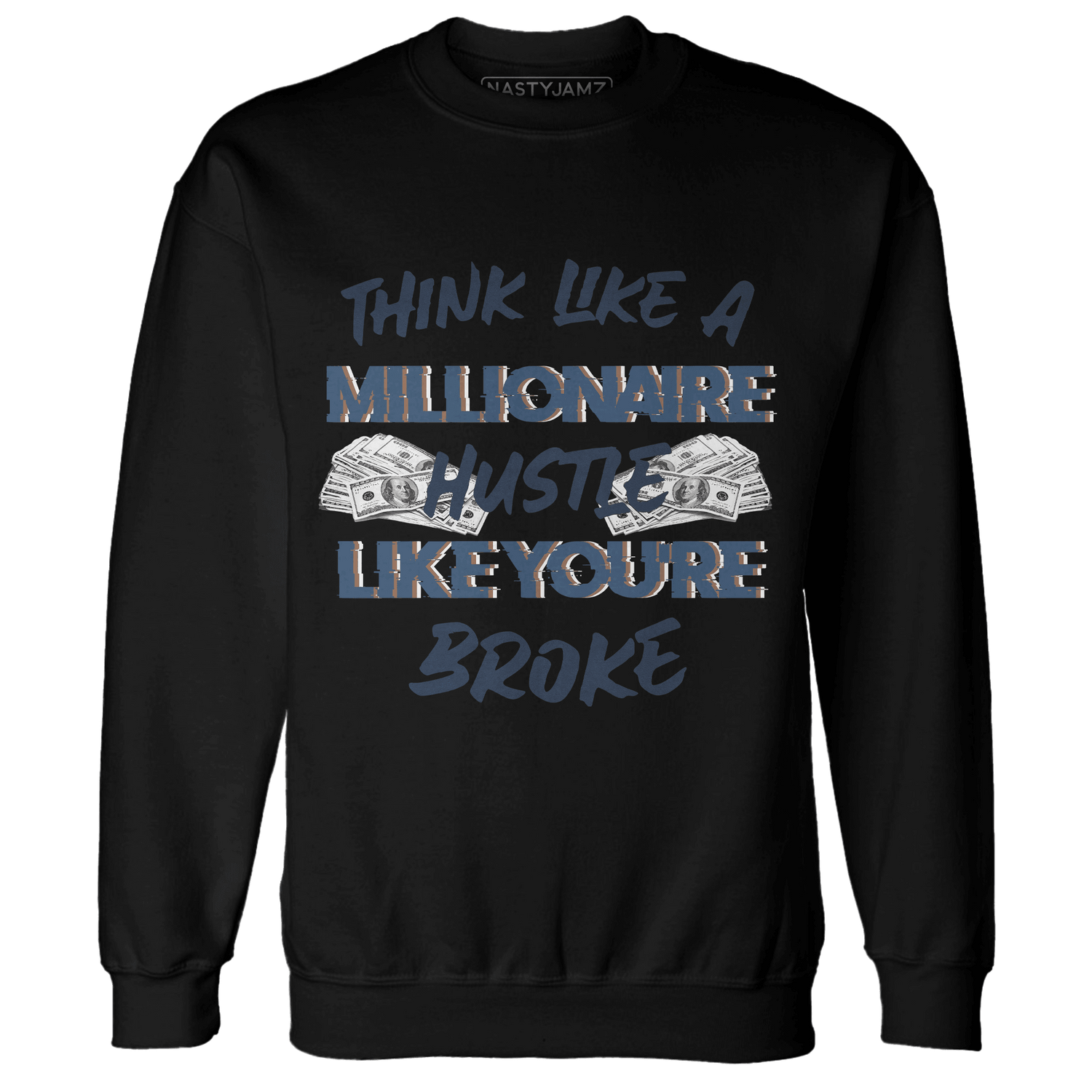 AM 1 86 Jackie Robinson Sweatshirt Match Hustle Millionaire - NastyJamz