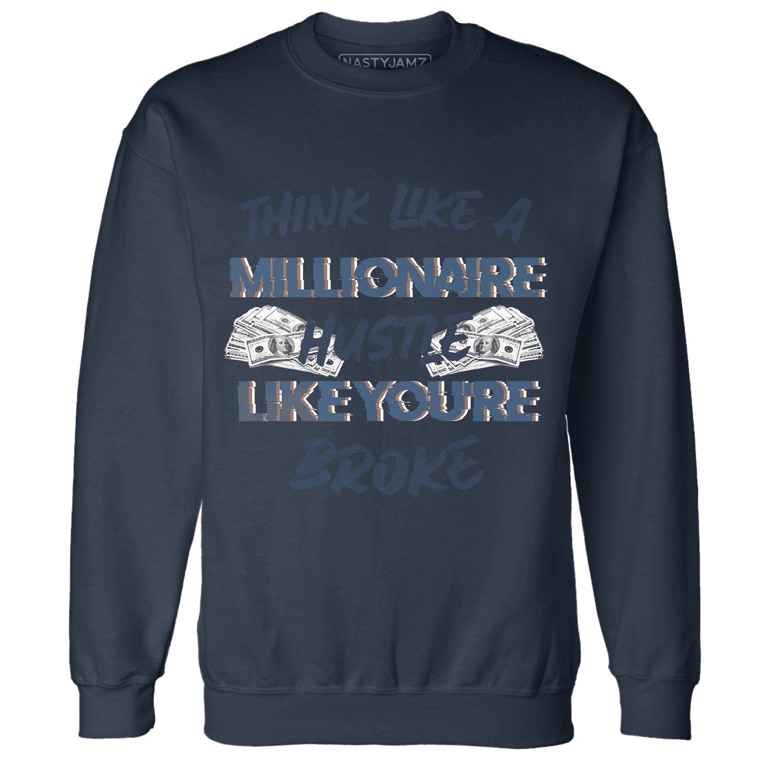 AM 1 86 Jackie Robinson Sweatshirt Match Hustle Millionaire - NastyJamz