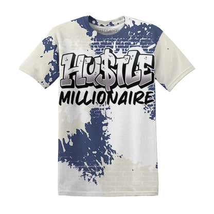 Low-Diffused-Blue-11s-T-Shirt-Match-Hustle-Millionaire-3D
