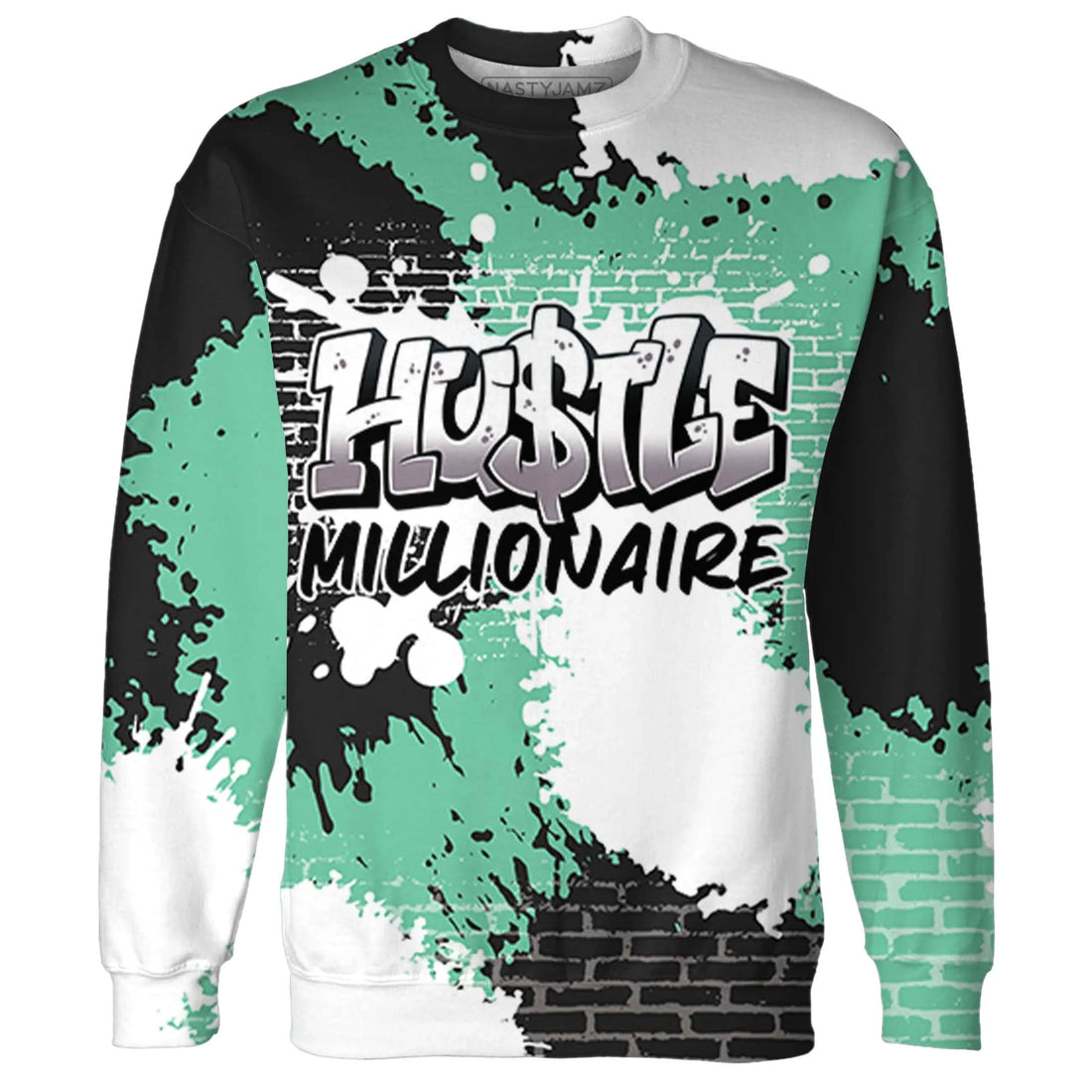 High-OG-Green-Glow-1s-Sweatshirt-Match-Hustle-Millionaire-3D
