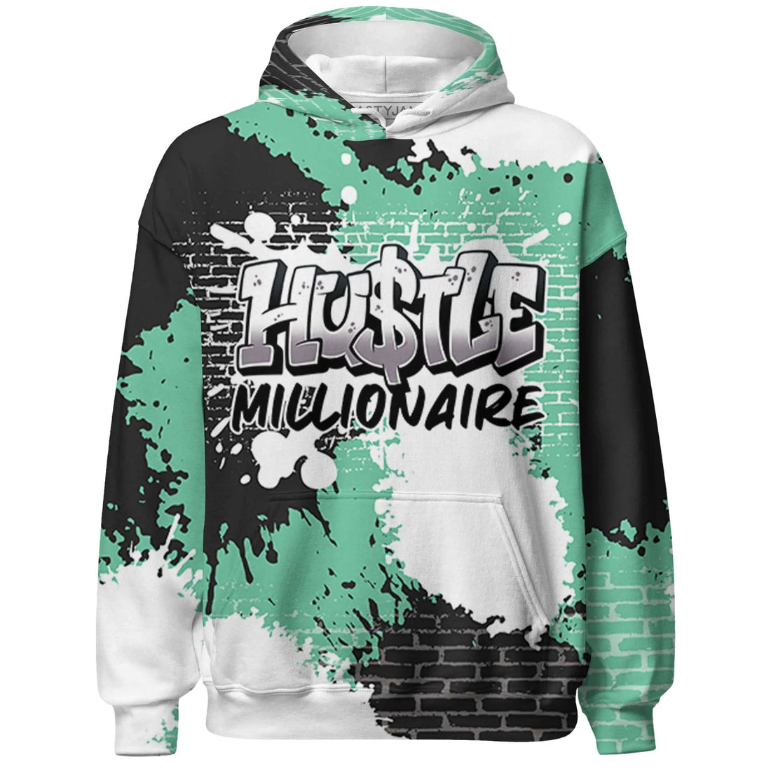 High-OG-Green-Glow-1s-Hoodie-Match-Hustle-Millionaire-3D