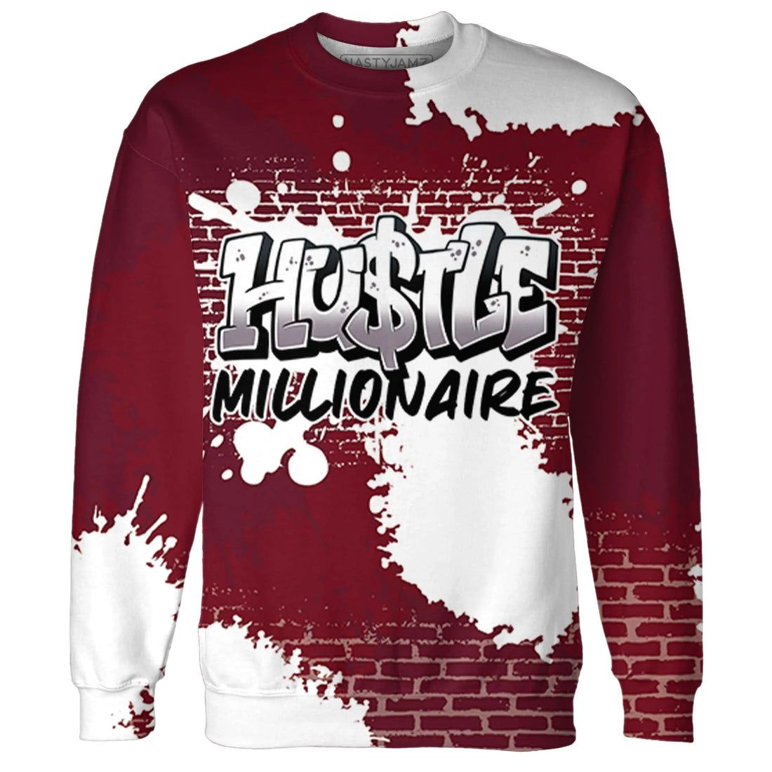High-White-Team-Red-1s-Sweatshirt-Match-Hustle-Millionaire-3D