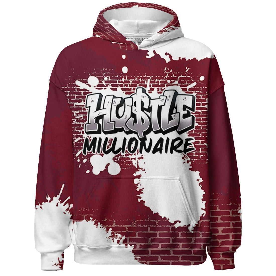 High-White-Team-Red-1s-Hoodie-Match-Hustle-Millionaire-3D