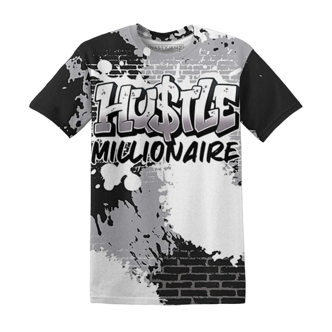Wolf-Grey-1s-T-Shirt-Match-Hustle-Millionaire-3D