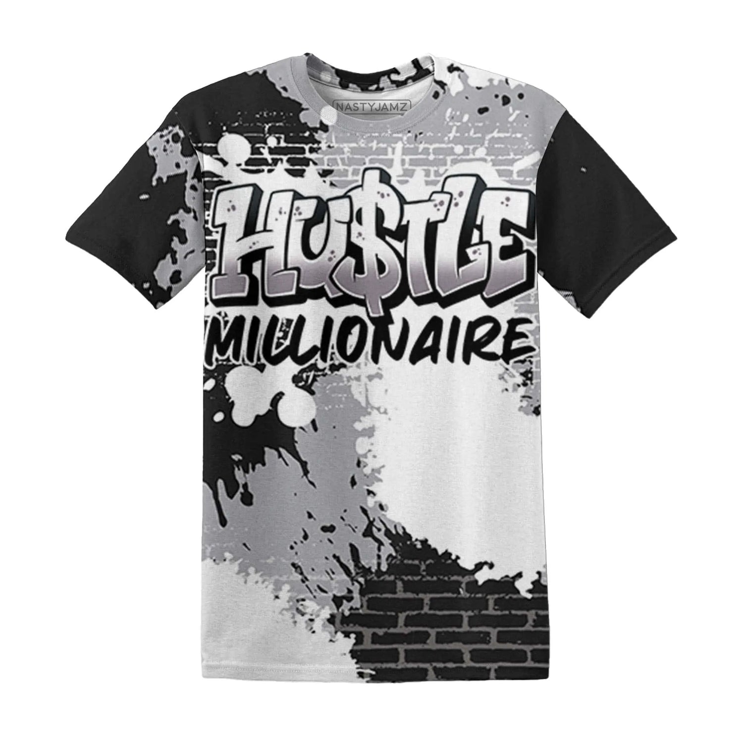 Wolf-Grey-1s-T-Shirt-Match-Hustle-Millionaire-3D
