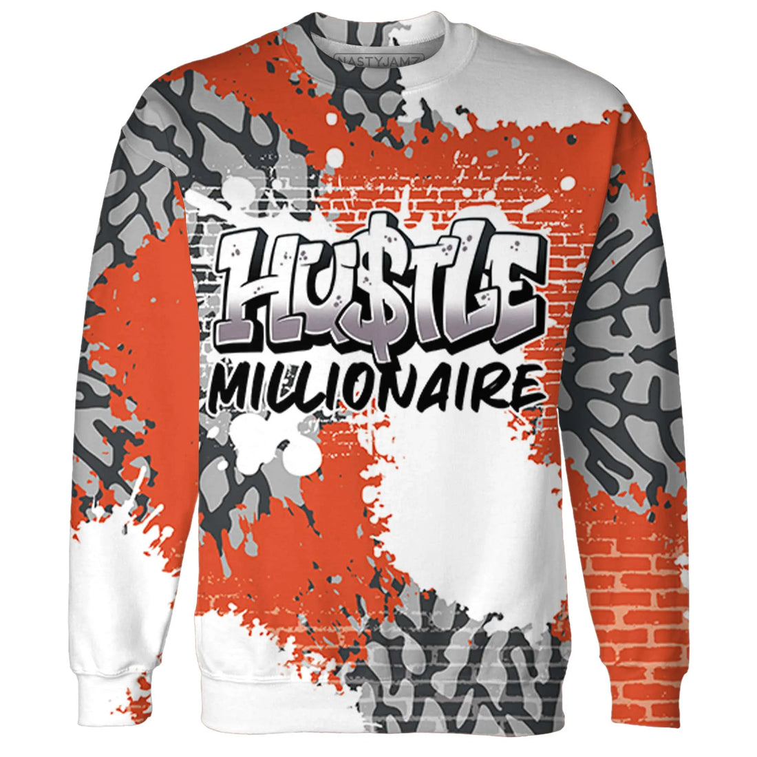 Georgia-Peach-3s-Sweatshirt-Match-Hustle-Millionaire-3D