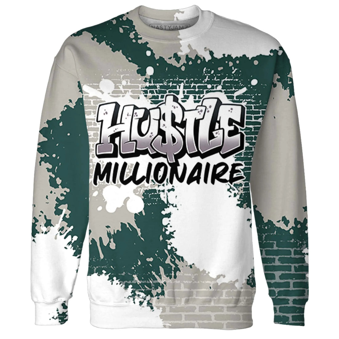 Oxidized-Green-4s-Sweatshirt-Match-Hustle-Millionaire-3D