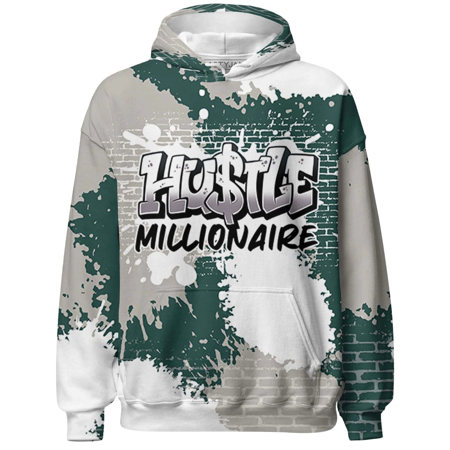 Oxidized-Green-4s-Hoodie-Match-Hustle-Millionaire-3D