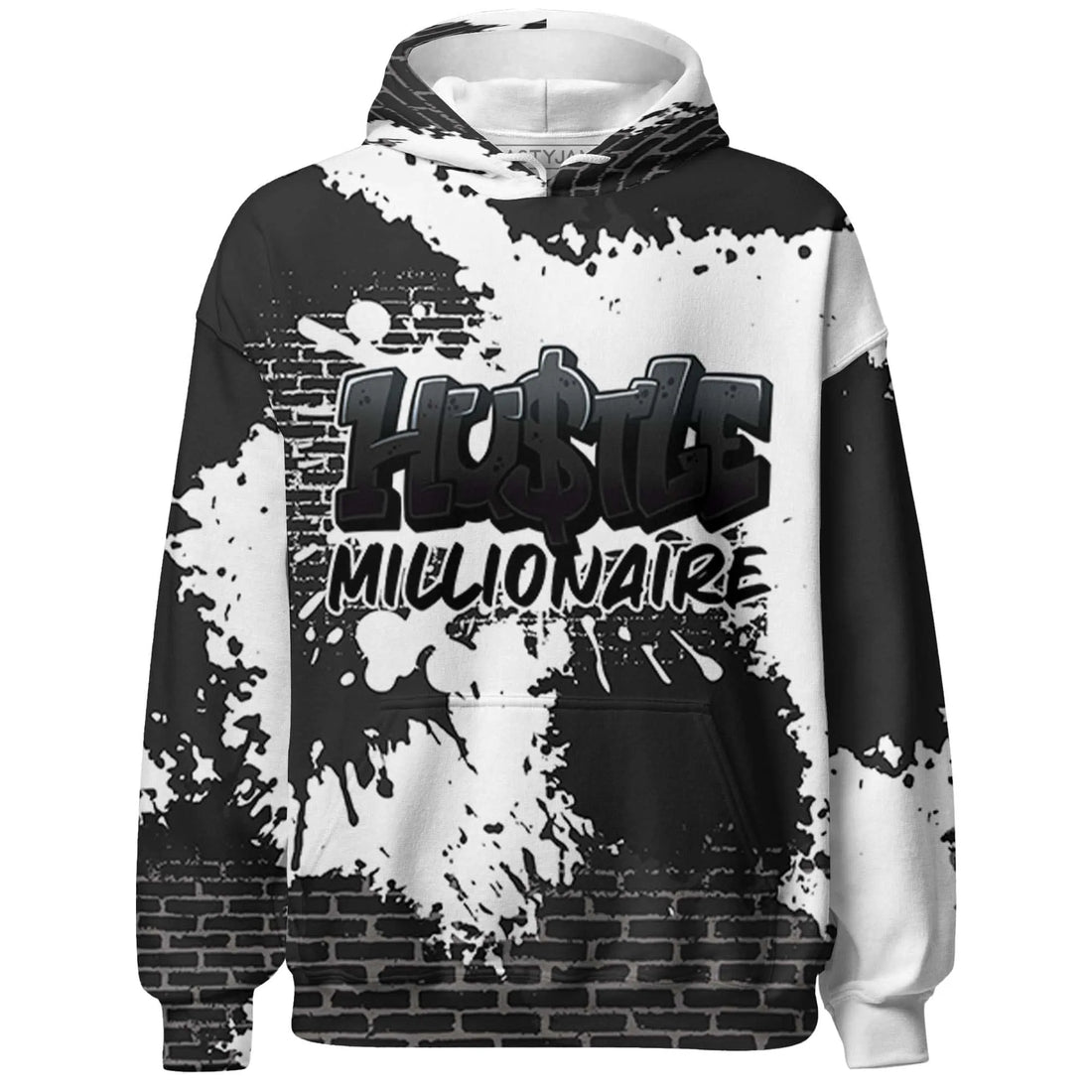White-Thunder-4s-Hoodie-Match-Hustle-Millionaire-3D