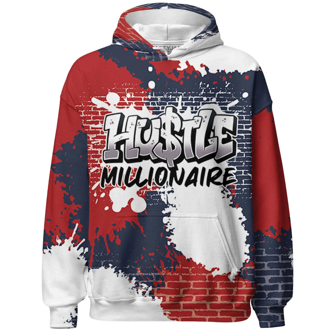 White-Navy-6s-Hoodie-Match-Hustle-Millionaire-3D