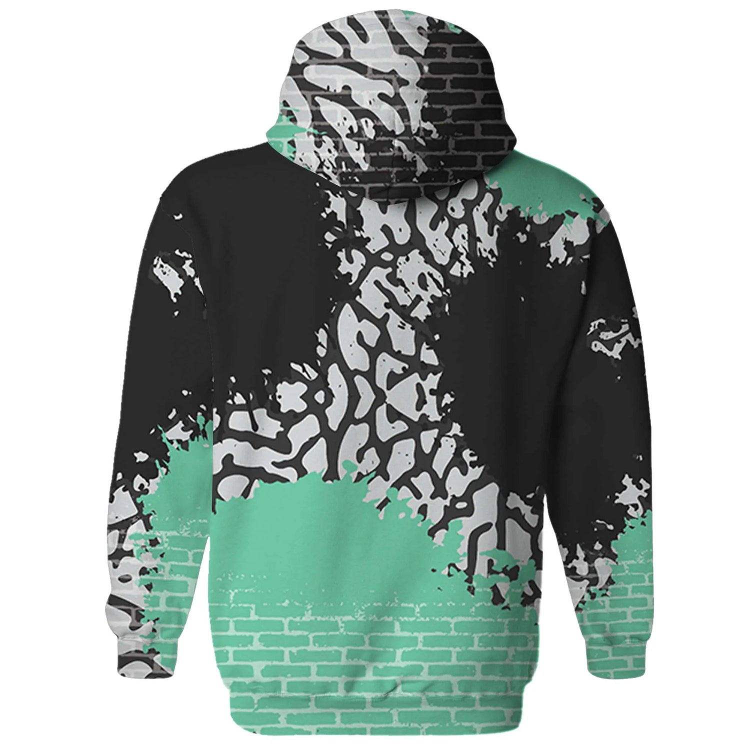 Green-Glow-3s-Hoodie-Match-Hustle-Millionaire-3D