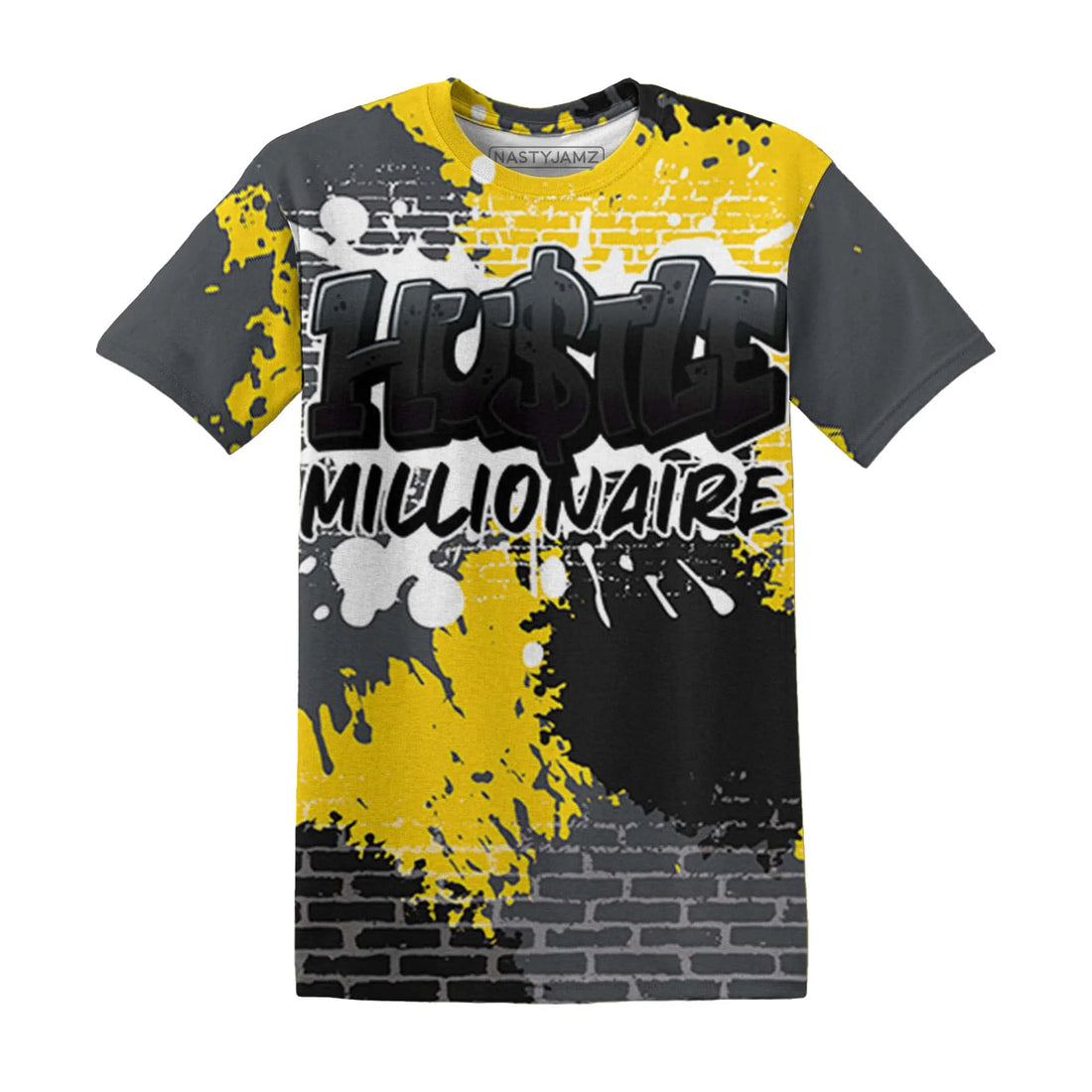Thunder-4s-T-Shirt-Match-Hustle-Millionaire-3D