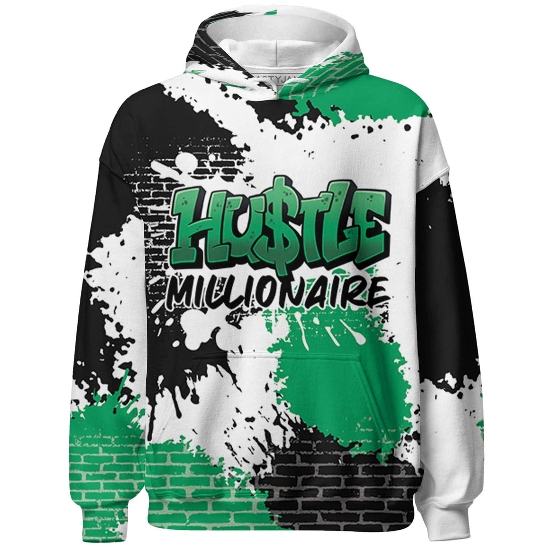 Lucky-Green-5s-Hoodie-Match-Hustle-Millionaire-3D